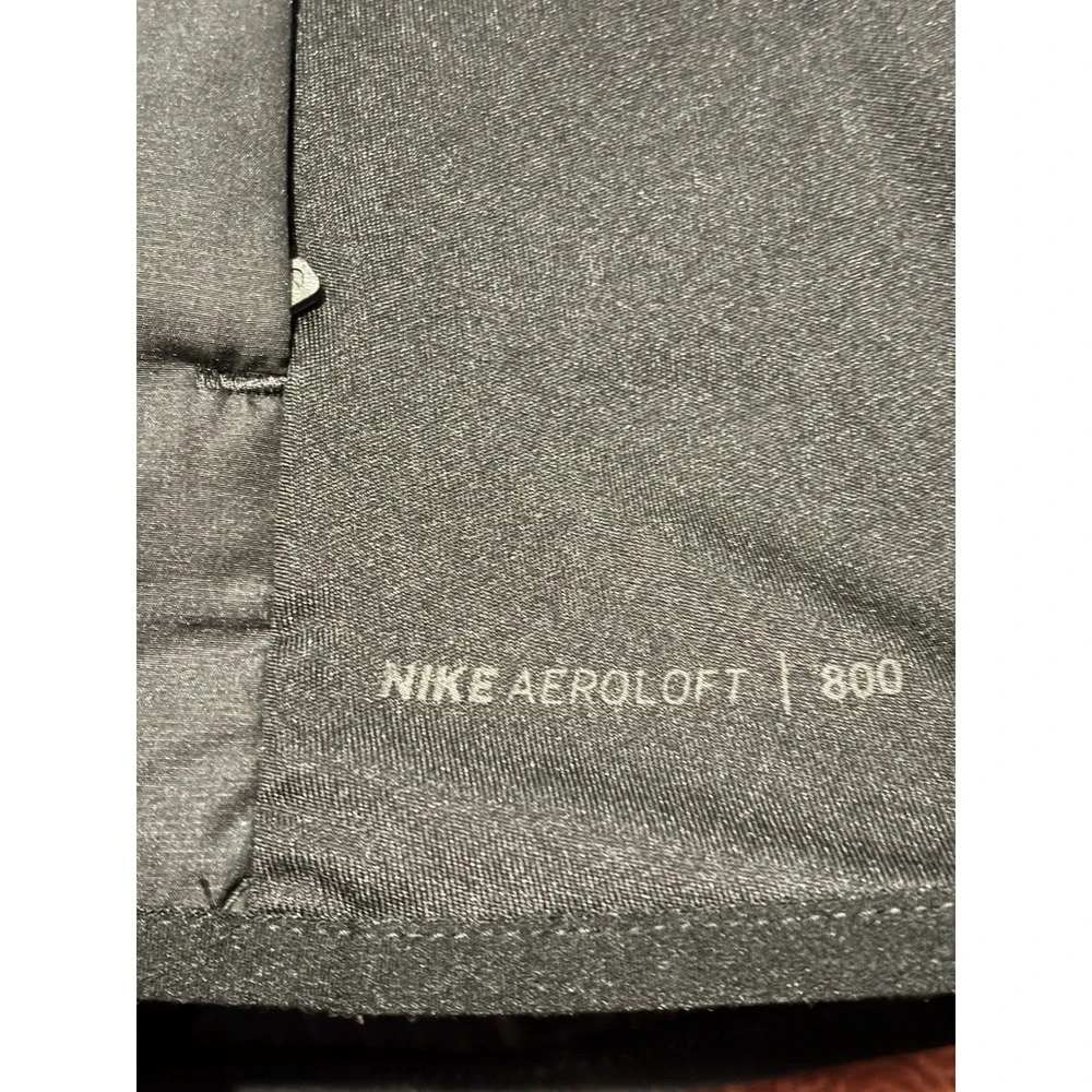 Womens XS Black Nike Run‎ 800 Aeroloft Reflective Vest Sleeveless Stretch Loft
